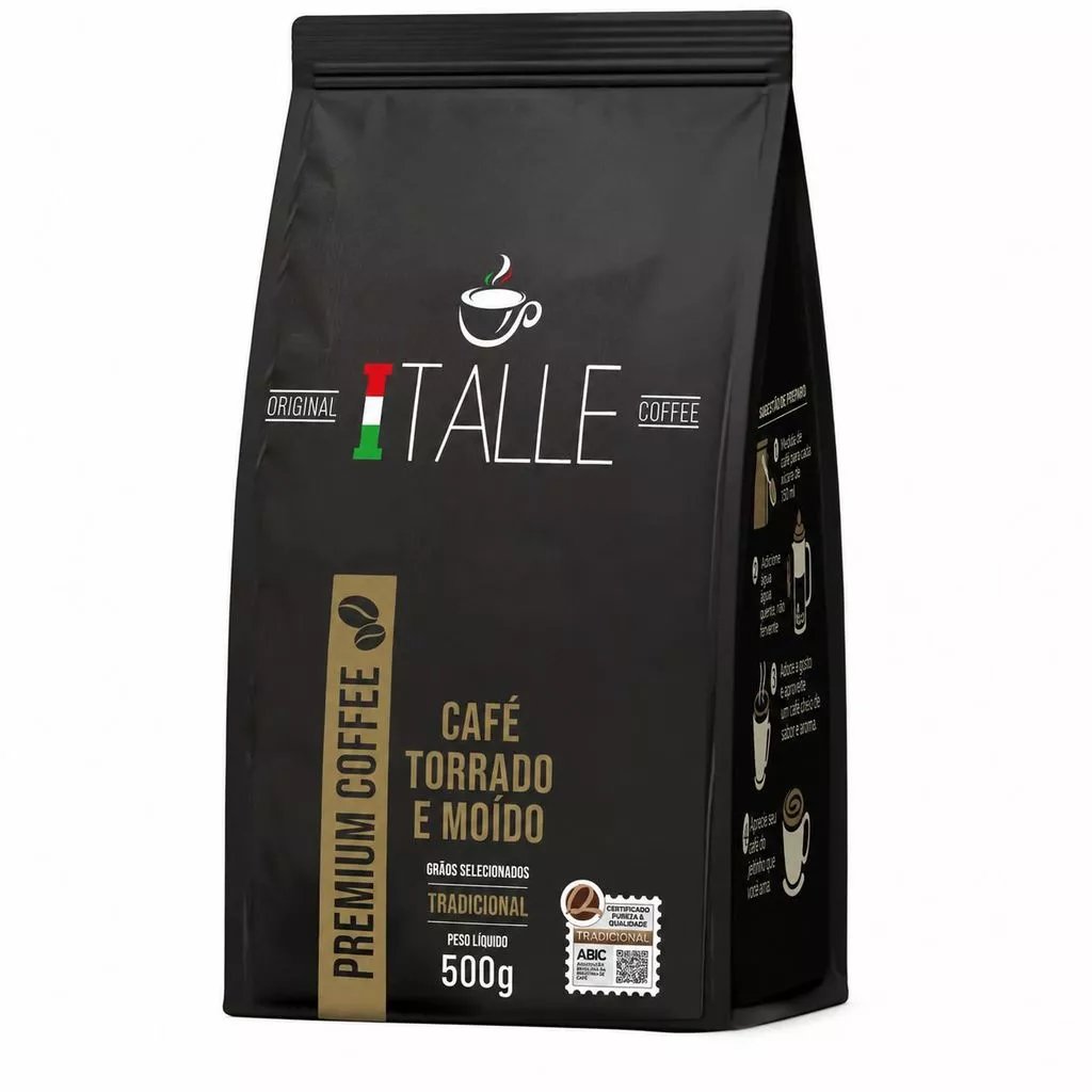 Café Torrado e Moído Tradicional Café Italle 500g
